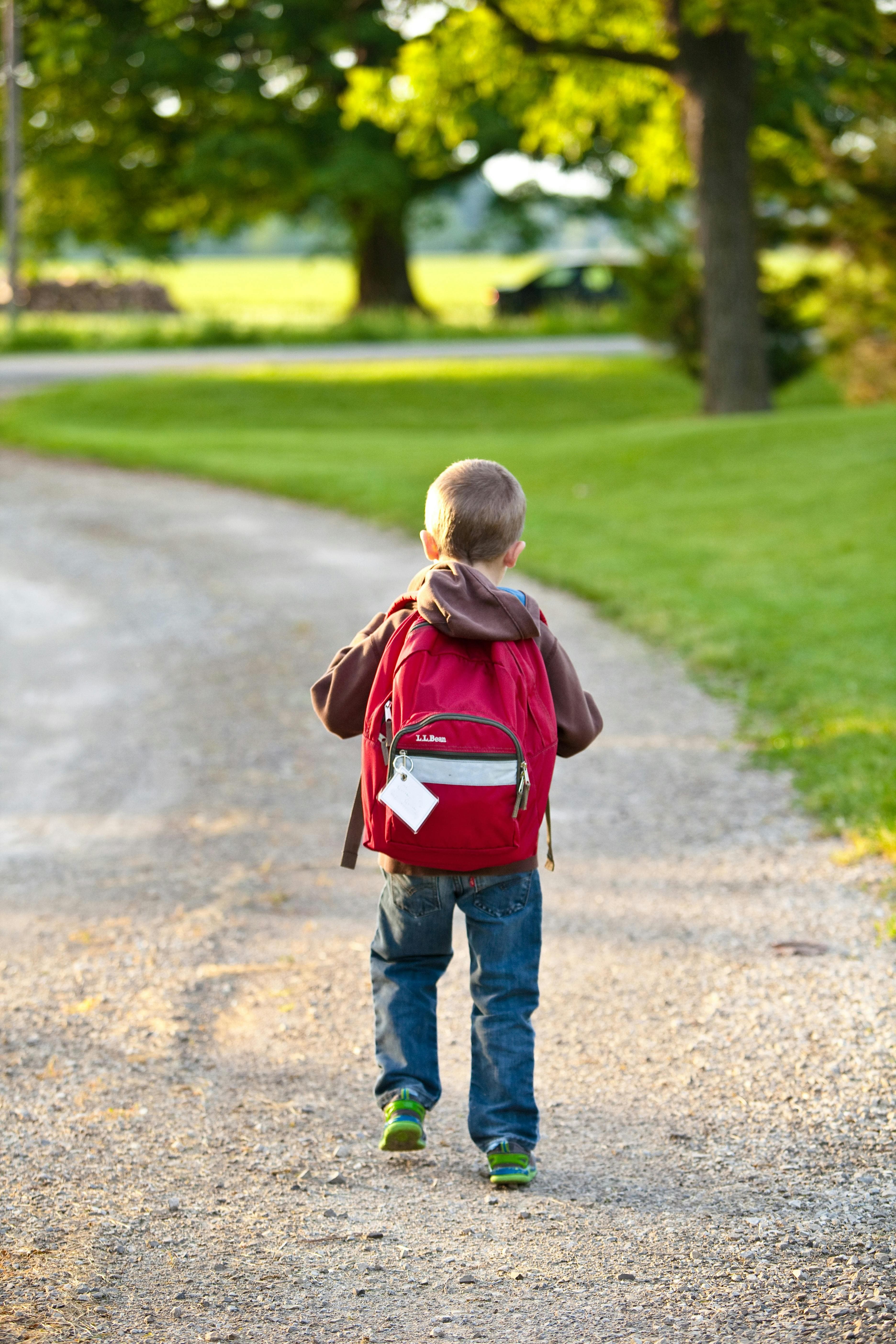Student with school bag